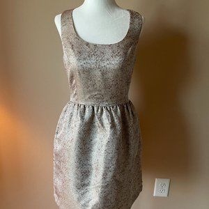 Ark & Co Fit & Flare Metallic Dress Size S